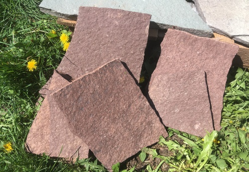 Плитняк лемезит бордовый для цоколя 1,5-2 см купить в Брянской области