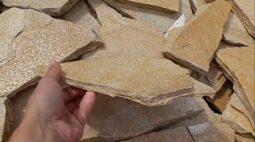 Плитняк златолит жёлтый для фасада 1,5-3 см купить в Брянской области