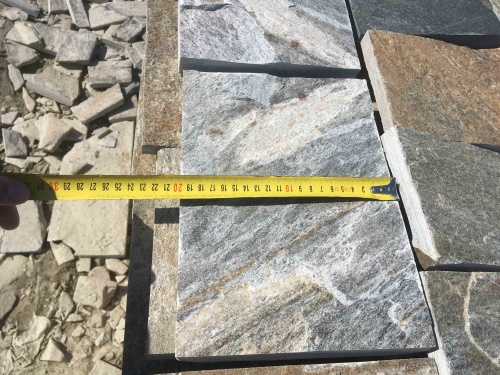 Плитка пилёная златолит Уральский для цоколя, отмостки купить в Брянской области