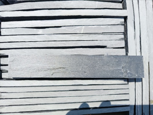 Плитка чёрная из натурального камня фасадная 30 см * 5 см, толщина 7 мм -30 мм купить в Брянской области